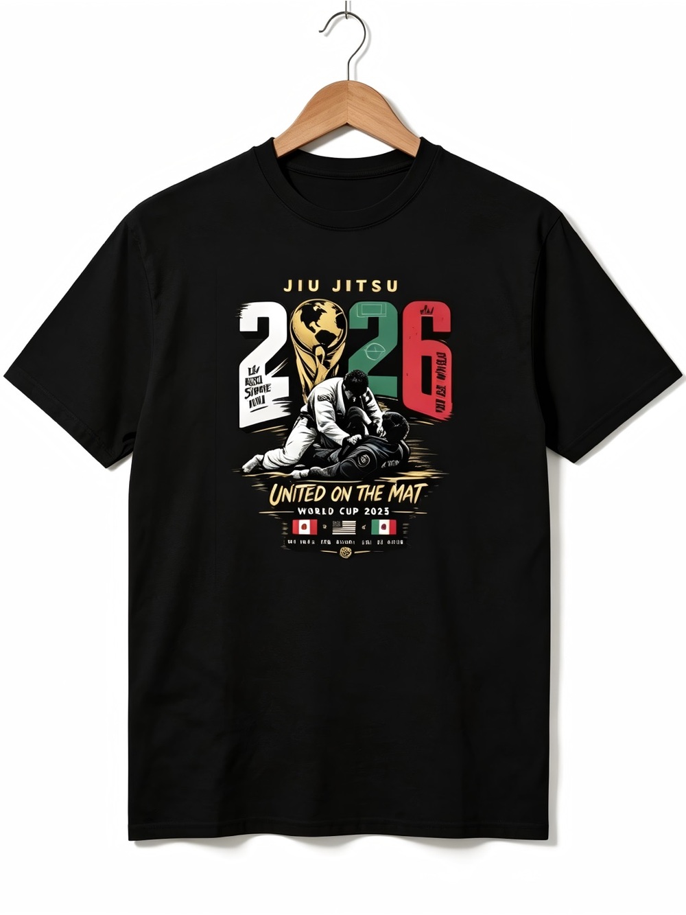 Jiu-Jitsu World Cup 2026 – United on the Mat Womens Mens T-shirt Unisex